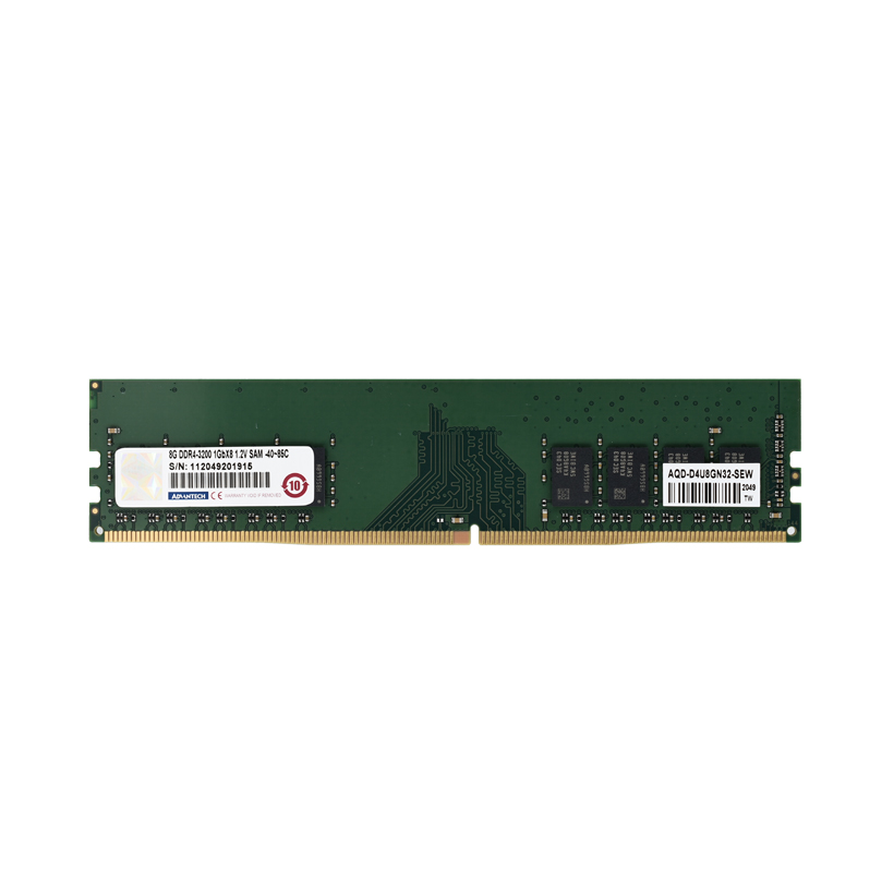 AQD-D4U8GN32-SEW - Advantech 8G DDR4-3200 1GbX8 1.2V SAM -40~85C ...